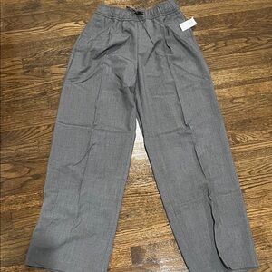 Old Navy Gray Wide-Leg Pull-On Dress Pants